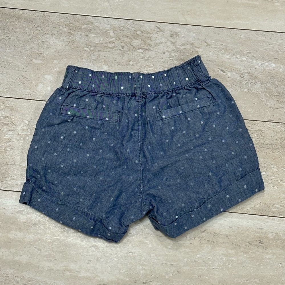 Gymboree Girls Denim Polka Dot Shorts Size 4 - Picture 3 of 3